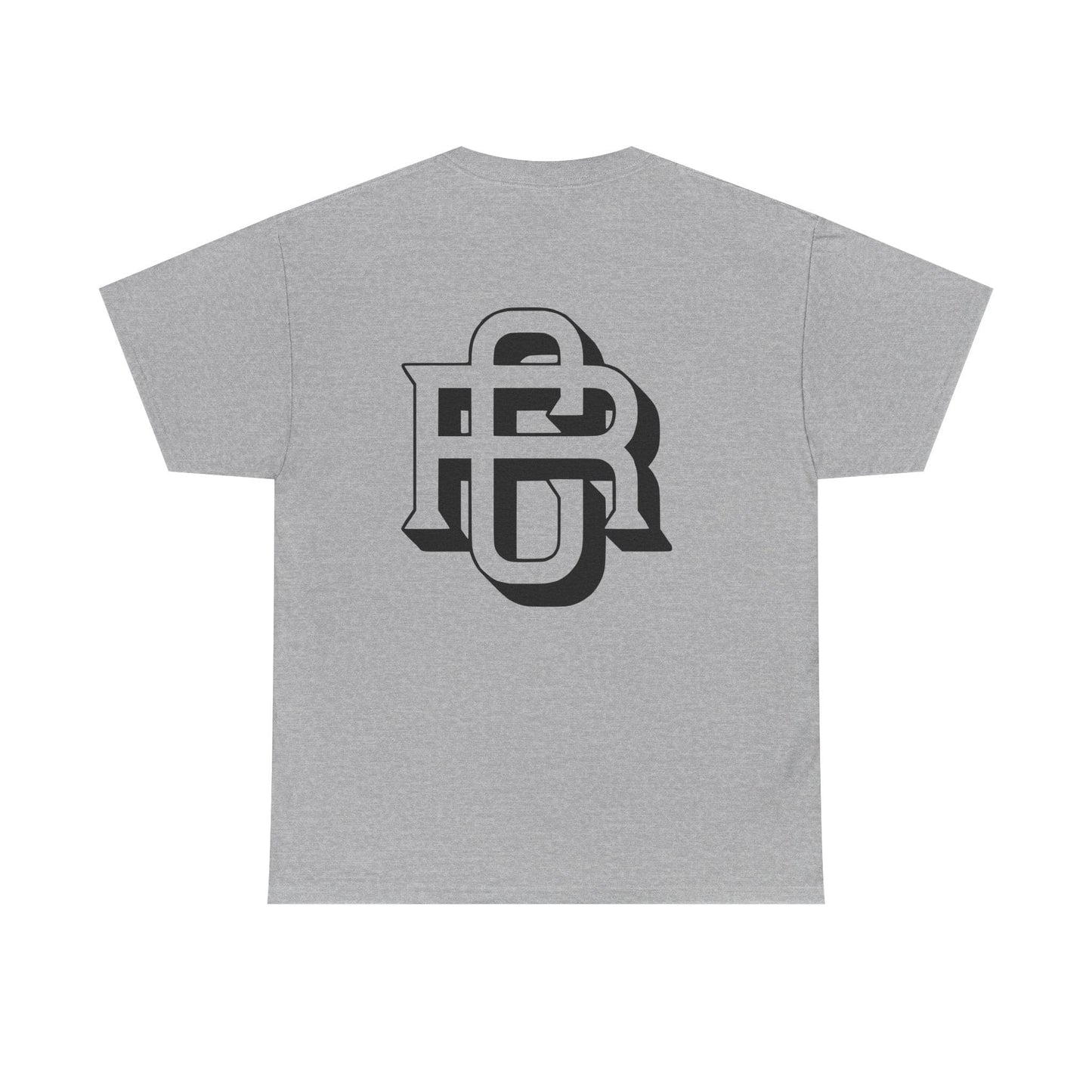 Stylish Unisex Heavy Cotton Tee with Bold Monogram Design, Casual Wear, Graphic Tee, Streetwear Favorite, Gift for Him and Her