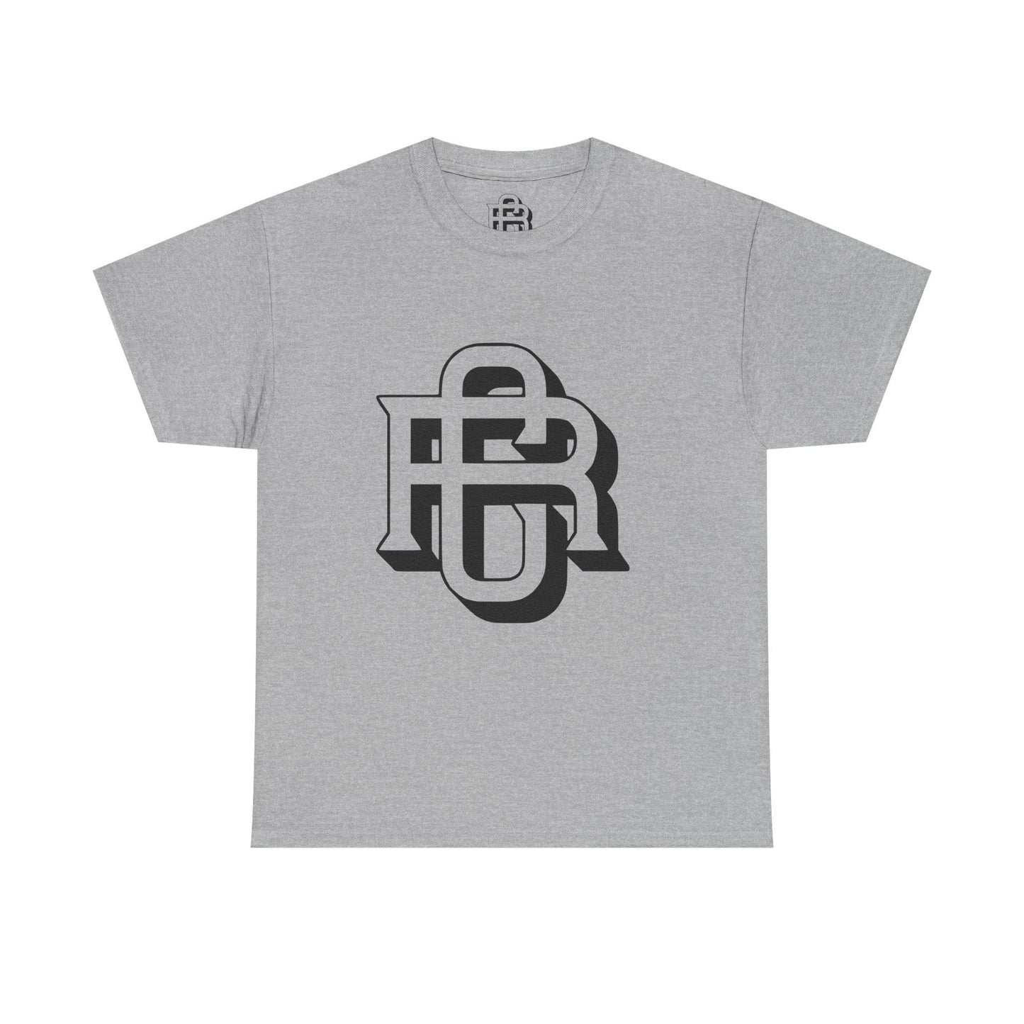 Stylish Unisex Heavy Cotton Tee with Bold Monogram Design, Casual Wear, Graphic Tee, Streetwear Favorite, Gift for Him and Her