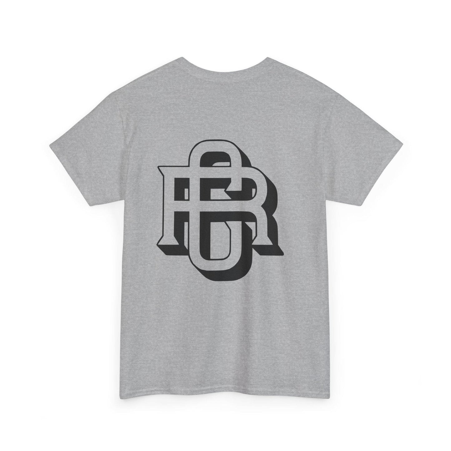 Stylish Unisex Heavy Cotton Tee with Bold Monogram Design, Casual Wear, Graphic Tee, Streetwear Favorite, Gift for Him and Her