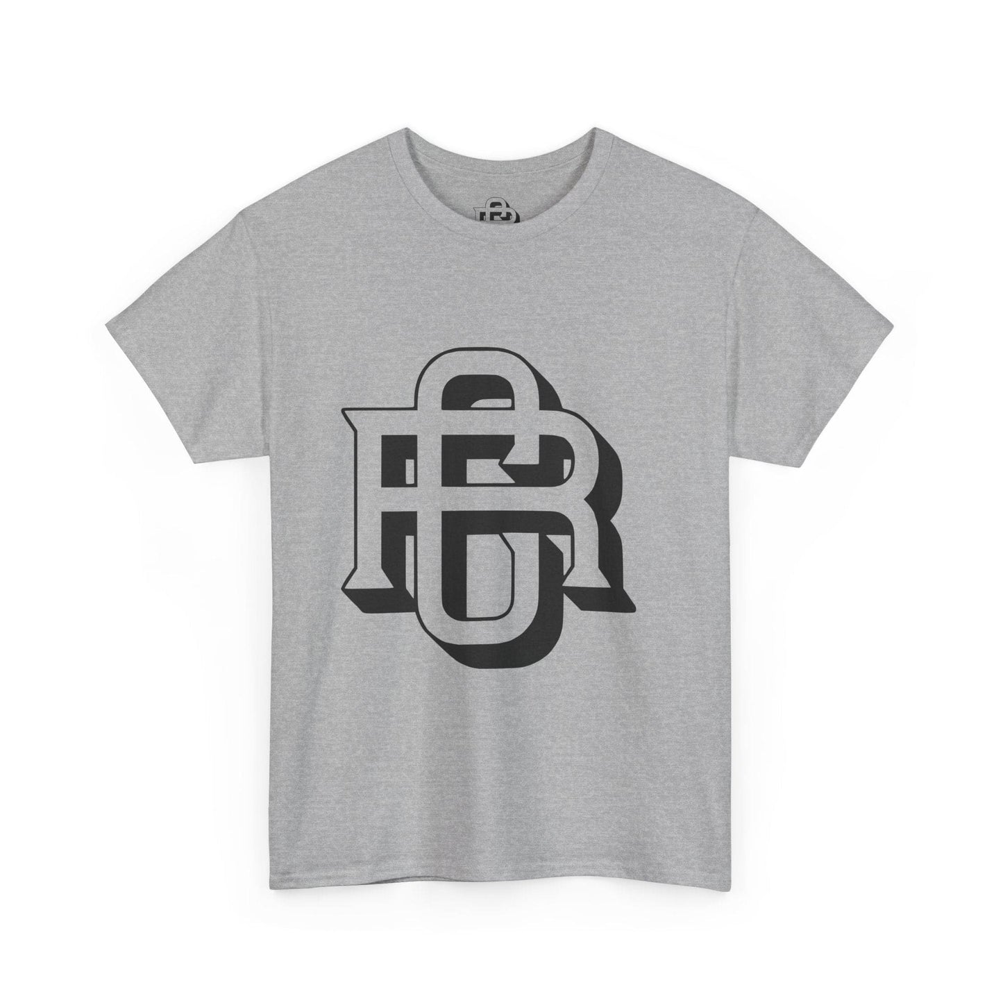 Stylish Unisex Heavy Cotton Tee with Bold Monogram Design, Casual Wear, Graphic Tee, Streetwear Favorite, Gift for Him and Her