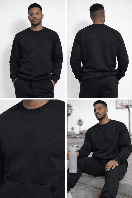Unisex crewneck and stacked set